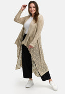 Kekoo Gebreide jas Long 'Cotton'