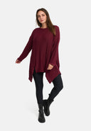 'Cotona' Πλεκτό Πουκάμισο Ασύμμετρη Γραμμή Α – χαλαρό & άνετο