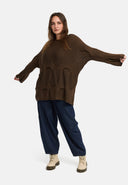 Szerokie spodnie w kolorze dżinsowego niebieskiego 'Bella'