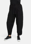 Wijde broek met taps toelopende pasvorm 'Ferina'