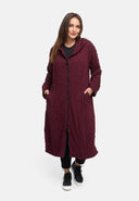 Manteau de transition en viscose stretch texturée 'Floréa'