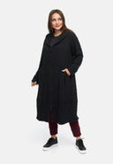 Manteau de transition en viscose stretch texturée 'Floréa'
