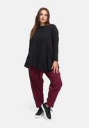 Túnica solta em mistura de cânhamo e algodão 'Elure'