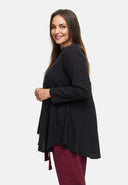 Túnica solta em mistura de cânhamo e algodão 'Elure'