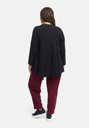 Túnica solta em mistura de cânhamo e algodão 'Elure'