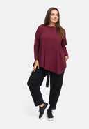 Túnica solta em mistura de cânhamo e algodão 'Elure'