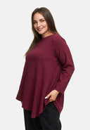 Túnica solta em mistura de cânhamo e algodão 'Elure'