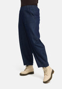 Pantalon large en denim bleu 'Bella'