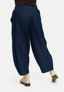 'Amira' Pants – balloon, dark denim & super stretch