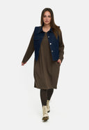 'Amira' γιλέκο – σκούρο τζιν, χαλαρό & με ελαστικότητα