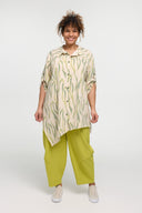 'Livia' Bluse-Tunika – let, figursmigrende & kunstnerisk mønstret