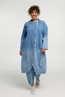 'Sky' Frakke – Premium Denim, Ombre-Vask & Stræk