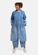 'Sky' Coat – Premium Denim, Ombre Wash & Stretch