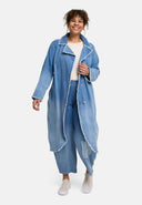 'Sky' Coat – Premium Denim, Ombre Wash & Stretch