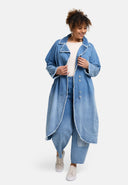 'Sky' Coat – Premium Denim, Ombre Wash & Stretch