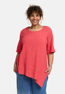'Crissa' Tuniek – geplooid, licht & modern-asymmetrisch