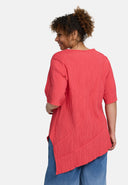 'Crissa' Tuniek – geplooid, licht & modern-asymmetrisch