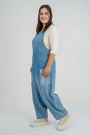 Salopette 'Sky' – Denim di alta qualità, sfumature e dettagli a toppa