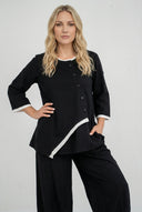 Blusa 'Saria' – assimétrica, leve e natural