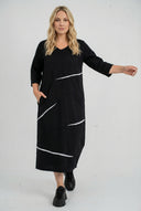 Vestido midi 'Saria' – simples, confortável e natural