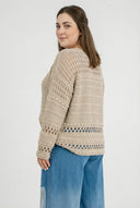 Koszulka dzianinowa 'Cotture' – Miękki w dotyku, stylowy krój i przewiewna