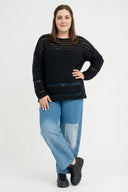 Koszulka dzianinowa 'Cotture' – Miękki w dotyku, stylowy krój i przewiewna