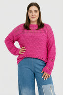 Koszulka dzianinowa 'Cotture' – Miękki w dotyku, stylowy krój i przewiewna